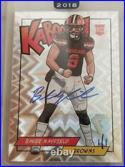 1/1 Baker Mayfield RC KABOOM 2018 Panini Honors Kaboom One of One 1 of 1