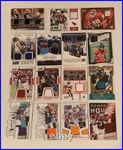 147-Autograph & Game Used Football Cards Lot
