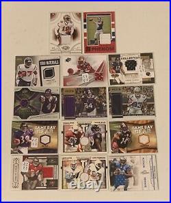 147-Autograph & Game Used Football Cards Lot