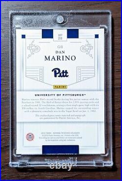 16 National Treasures Collegiate Dan Marino Auto Game-Worn Patch Jersey /25 Pitt