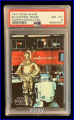 1977 topps yamakatsu star wars #0 R2D2 C3PO rc standard size PSA 8 (RARE)