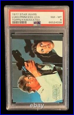 1977 topps yamakatsu star wars #0 luke skywalker rc standard size PSA 8 (RARE)