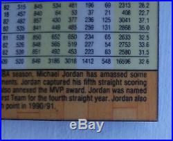 1991-92 Fleer Michael Jordan #29 Bulls 3D Acrylic Card Wrapper Redemption MINT
