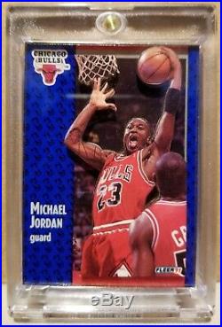 1991-92 Fleer Michael Jordan 3D Acrylic Wrapper Redemption Card #29 withstand