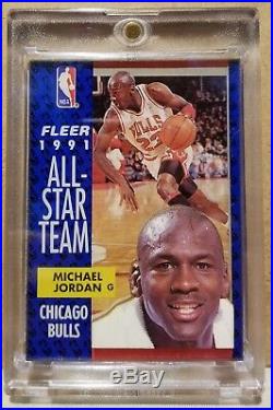 1991-92 Fleer Michael Jordan 3D Wrapper Redemption Card Acrylic #211 withstand