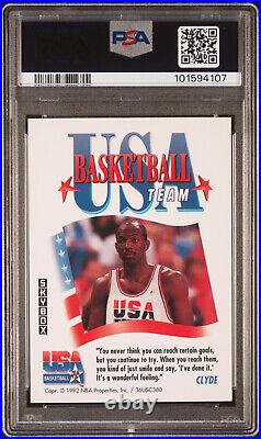 1991 Skybox Team USA Clyde Drexler NNO HOF PSA 1.5 92 NBA Short Print Olympic