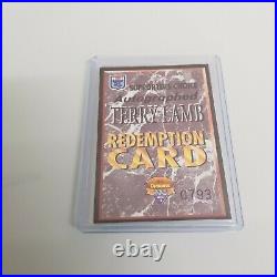 1994 Dynamic Rugby Signature Redemption Cards Signed Terry Lamb Mel Meninga RARE