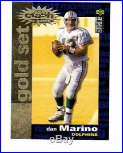 1995 Collector's Choice Crash The Game Gold Redemption 30 Card Set NFL Marino