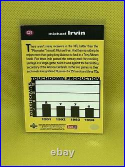 1995 Collector's Choice Crash The Game Gold Redemption Card #C27 Michael Irvin