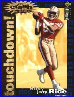 1995 Collector's Choice Crash The Game Gold TD Redemption C22 Jerry Rice