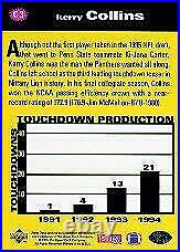 1995 Collector's Choice Crash The Game Gold TD Redemption #C3 Kerry Collins Card