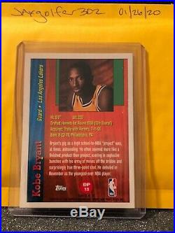 1996-97 Kobe Bryant Topps Draft Redemption #dp13 Rookie Card Rc! Rare! Legend
