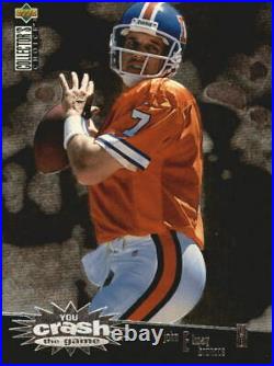 1996 Collector's Choice Crash The Game Silver Redemption Card #2 John Elway