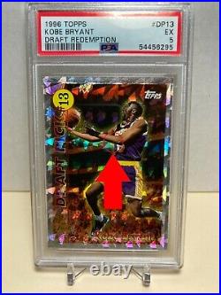 1996 Kobe Bryant Topps Draft Redemption DP13 RC PSA 5 EX POP 8! RARE! EBay 1/1
