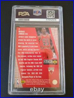 1997-98 UD Choice Michael Jordan Crash the Game Scoring Redemption #R30 PSA 9