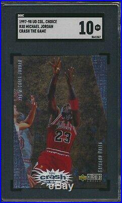 1997-98 UD Collector Choice Crash Game Redemption Michael Jordan SGC 10 Gem Mint