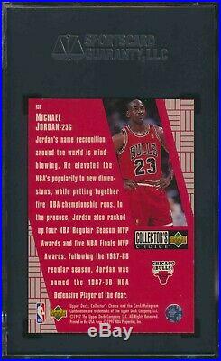 1997-98 UD Collector Choice Crash Game Redemption Michael Jordan SGC 10 Gem Mint