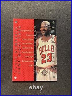 1997-98 Upper Deck SP Authentic Michael Jordan Trade Card Crash Number Game MJ6