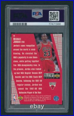 1997 Collectors Choice Michael Jordan YOU CRASH THE GAME REDEMPTION #R30 PSA 9