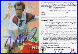 1997 Intrepid Australia Tennis Trading Card Todd Martin Signature + Redemption
