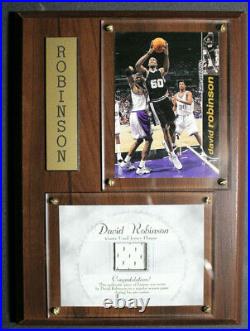 1998 Press Pass David Robinson Game Worn Jersey Plaque Redemption San Antonio