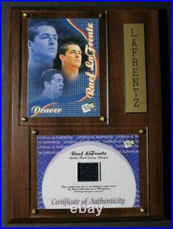 1998 Press Pass Raef LaFrentz Game Worn Jersey Plaque Redemption San Antonio