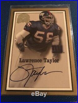 2000 Greats Game Auto LAWRENCE TAYLOR redemption Only Best Def Player