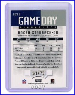 2000 Playoff Momentum Game Day Signatures Roger Staubach Autograph Auto /75 HOF