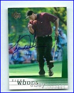 2001-2015 Tiger Woods Rookie Buy Back Auto Golf Card #1/1 Ud Redemption Hit