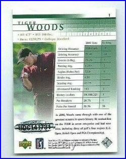 2001-2015 Tiger Woods Rookie Buy Back Auto Golf Card #1/1 Ud Redemption Hit