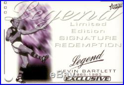 2002 Select AFL Exclusive Legend Signature Redemption Kevin Bartlett (Richmond)