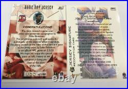 2003 Select NRL XL Card Game Worn Jersey Signature Redemption JC3 Luke Ricketson