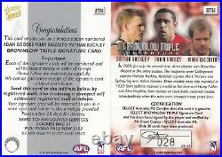 2004 AFL Conquest Triple Brownlow Medalist Signature Redemption Card BTS1-028/50