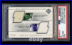 2004 Ultimate Collection Brett Favre Peyton Manning Dual Game Jersey /99 PSA 10