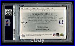 2004 Ultimate Collection Brett Favre Peyton Manning Dual Game Jersey /99 PSA 10