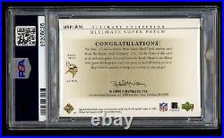 2004 Ultimate Collection Randy Moss Super Patch Jumbo Game Used Holo /15 PSA 9