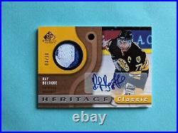 2005-06 SP Game Used. Ray Bourque. Patch. Auto! SSP # 3/10! (Redemption)