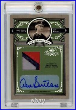 2005 Timeless Treasures Material Ink Don Sutton Game Used Patch Auto /10 HOF