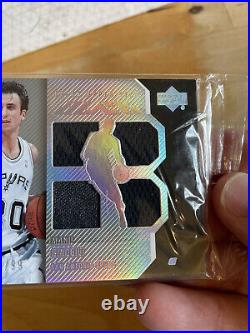 2006-07 UD Black Manu Ginobili Game-used Jersey Patch 21/100 Scarce Redemption