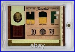 2006 Playoff National Treasures Timeline Ray Nitschke Triple Game Used Patch /15