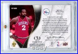 2007-08 Exquisite Noble Nameplates Moses Malone Game Used Patch Auto 25/25 RARE