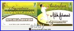 2007-08 Select Cricket Cards Signature Redemption Card Mitchell Johnson-Rare