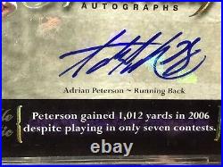 2007 Adrian Peterson Gold Holofoil 1/1 Rc Auto Holy Grail Rookie Bgs 9/10 Pop 1