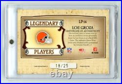 2007 Donruss Classics Legendary Players Lou Groza Game Used Prime Patch /25 HOF