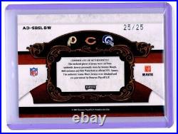 2007 National Treasures Sammy Baugh Luckman Waterfield Game Used Jersey 25/25