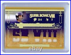 2007 Playoff National Treasures Super Bowl Fran Tarkenton Game Used Patch 25/25