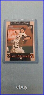 2007 Topps Tim Lincecum RC MLB All-Star Game Fan-Fest Redemption ROOKIE Card #1
