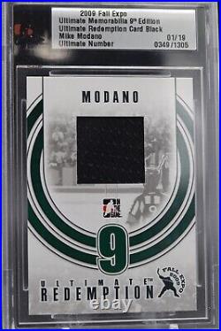 2008-09 In The Game Ultimate Mem, Ultimate Redemption Mike Modano 01/19 First 1