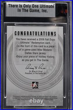 2008-09 In The Game Ultimate Mem, Ultimate Redemption Mike Modano 01/19 First 1