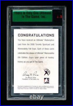 2008 Itg Hockey Joe Sakic Ultimate Autograph Redemption Avalanche 1/1